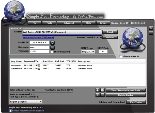 Portable Simple Port Forwarding screenshot